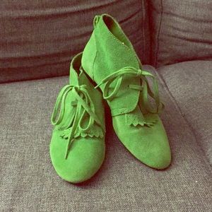 Green Ankle Boots
